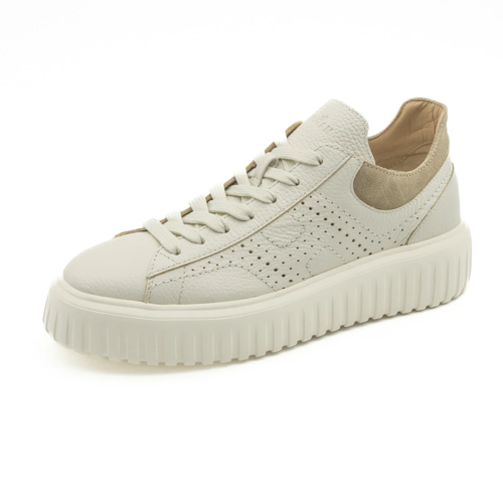 Hogan Gestreepte Herenschoenen Ss25 Heren Schoenen Beige