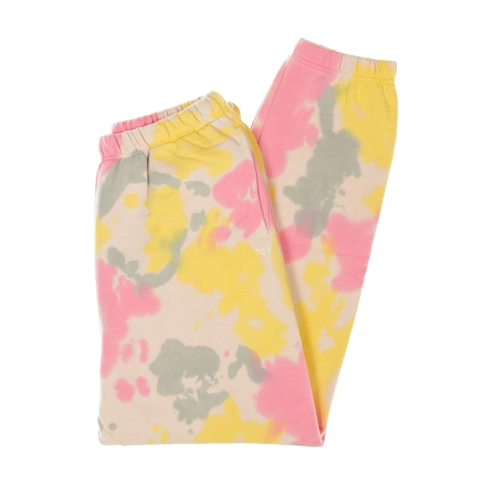 Obey Tie Dye Gele Sweatpants Heren Multicolor Heren