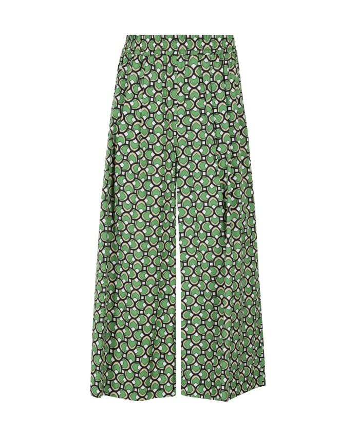 pantalon-large-en-coton-vert