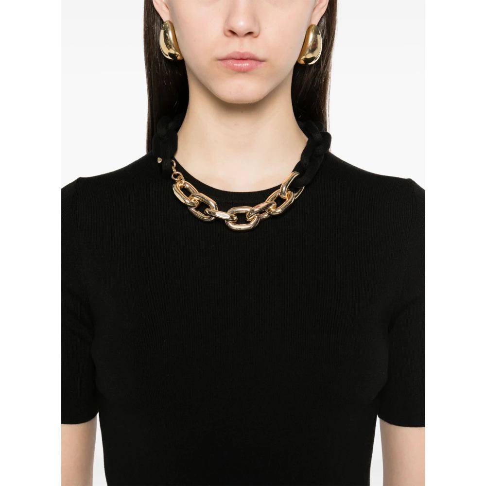 Paco Rabanne Zwarte T-shirts en Polos Black Dames