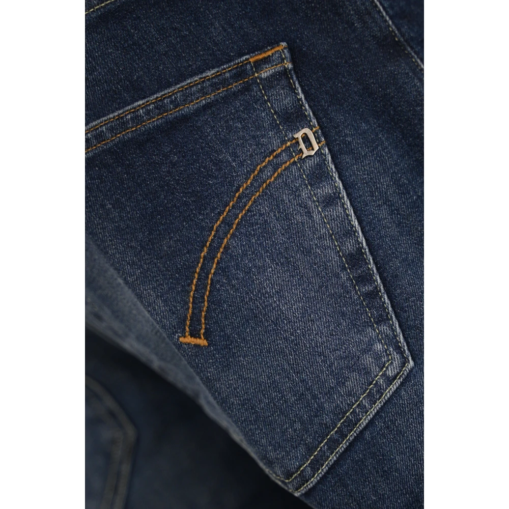 Dondup Blauwe Denim 5-Pocket Lage Taille Broek Blue Heren
