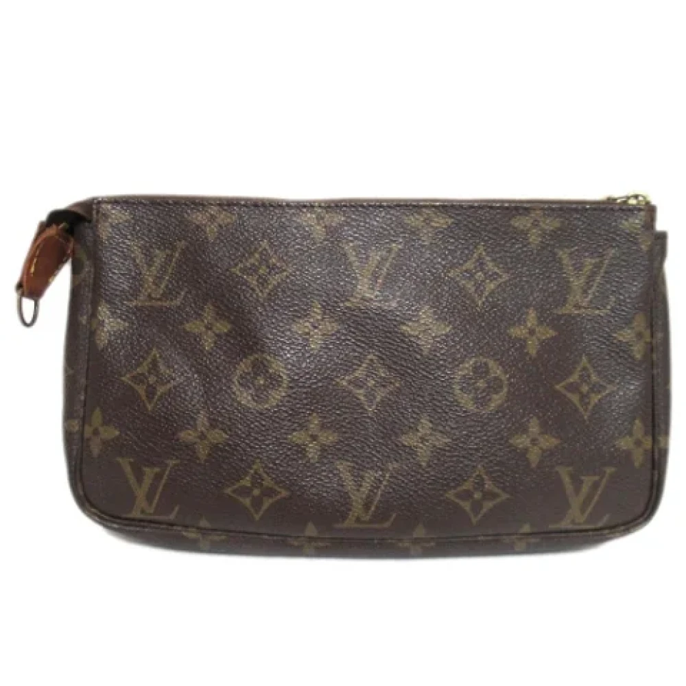 Louis Vuitton Vintage Pre-owned Canvas clutches Brown Dames