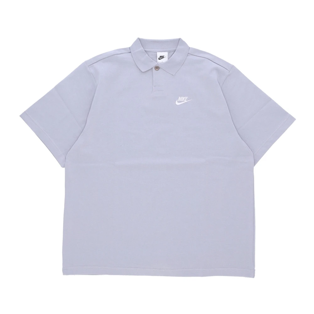 Nike Men's Gray Polo Shirts,, Grey/White Polo Club Matchup Polo Small