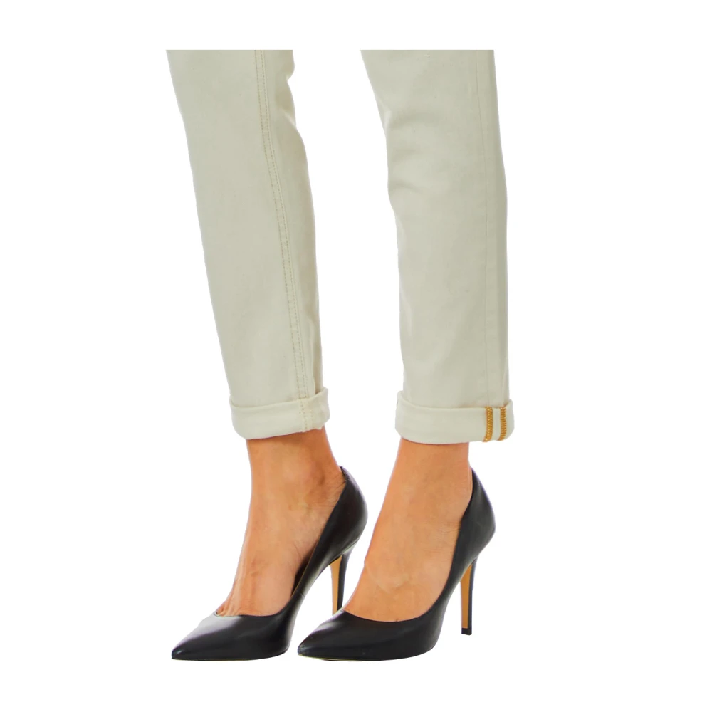 Liu Jo Slim Monroe Ivory Jeans Beige Dames