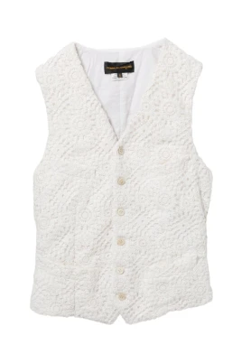 Floral-broderad väst