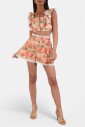 shorts-en-coton-imprime-avec-details-en-dentelle