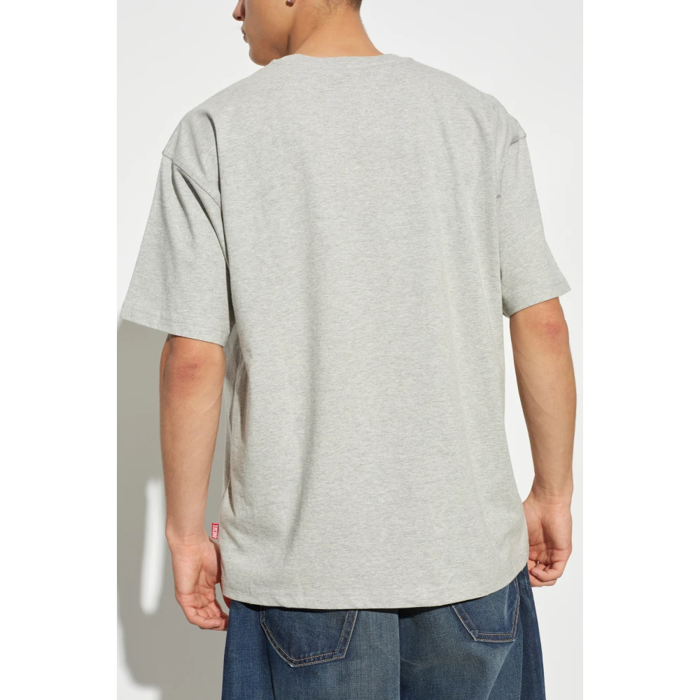 Diesel T-shirt T-Boxt-S5 Gray Heren