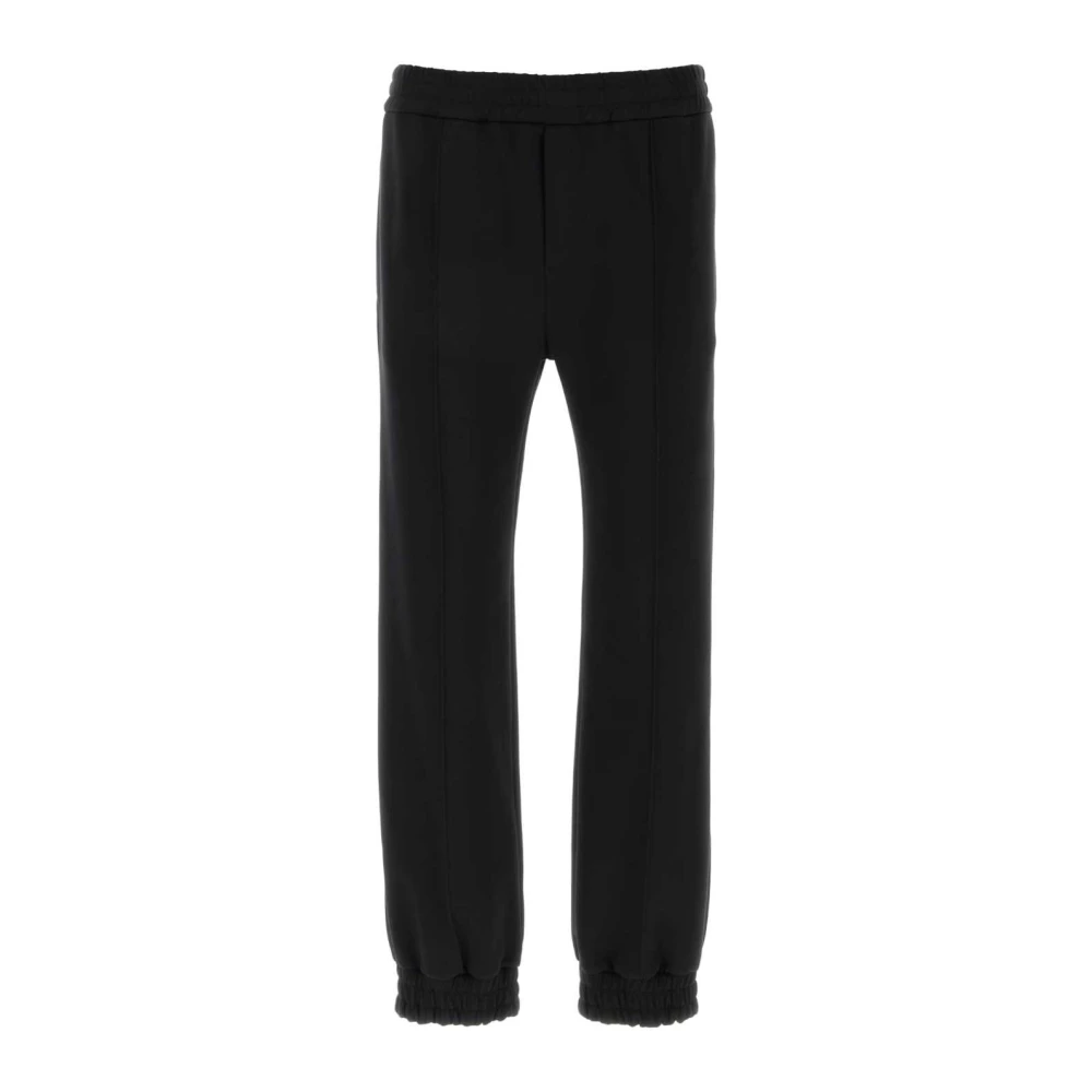 Valentino Garavani Uomo Nero - Pantaloni Da Jogging In Jersey - Trousers - Xl