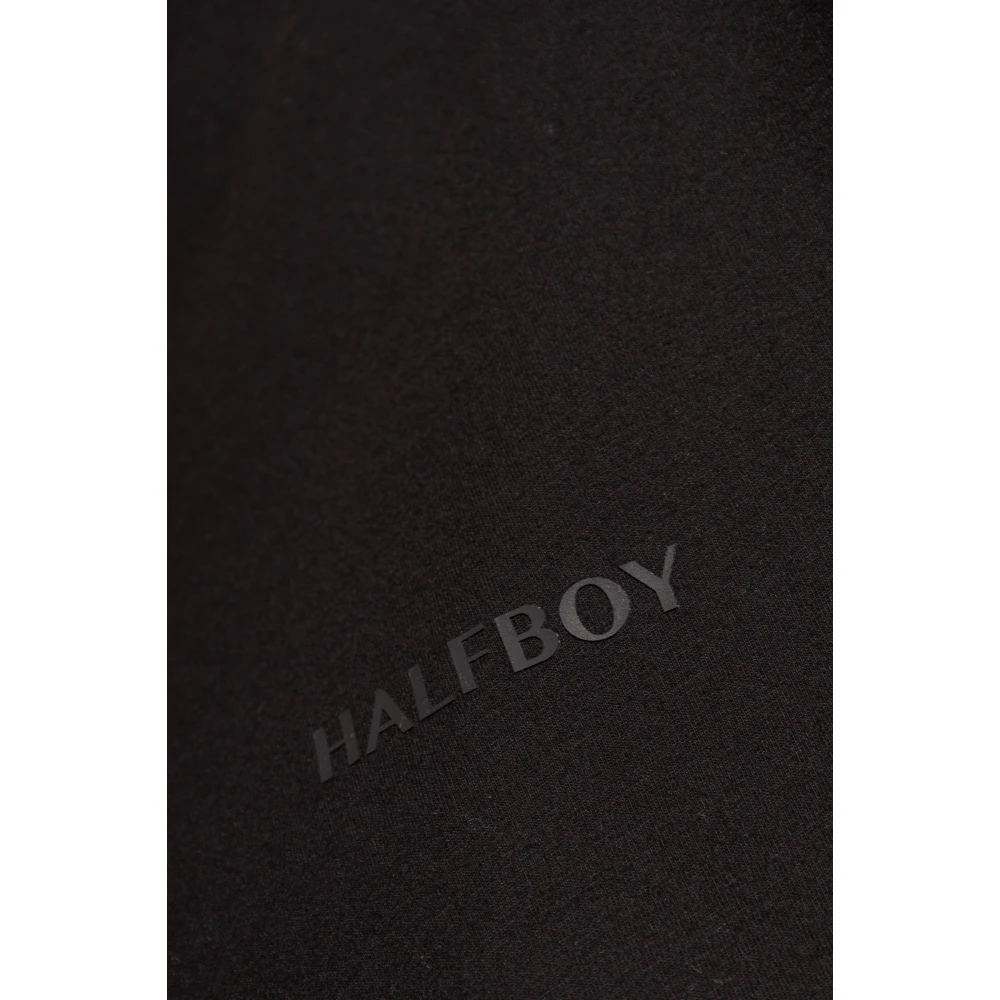 Halfboy T-shirt met pads Black Dames