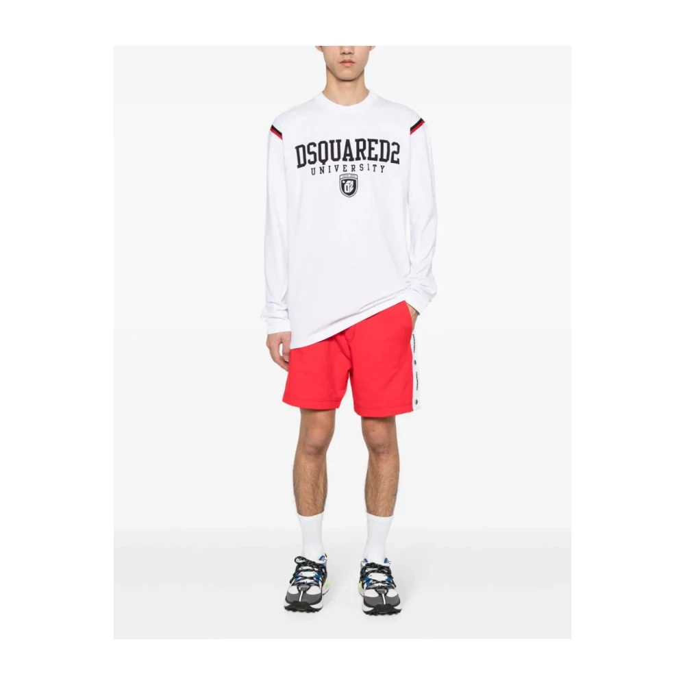 Dsquared2 Casual Shorts Red Heren