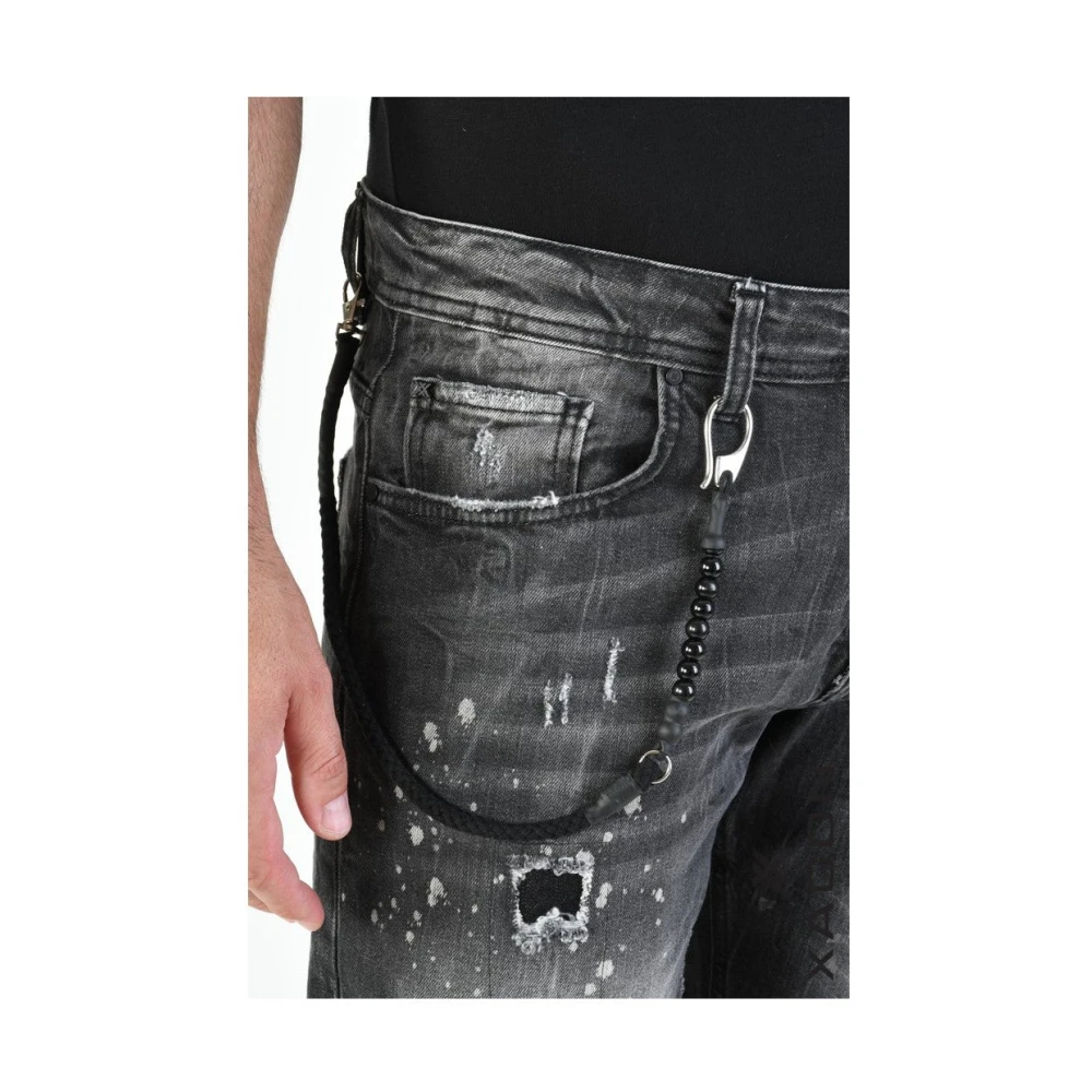Xagon Man Vintage Denim Shorts Black Heren