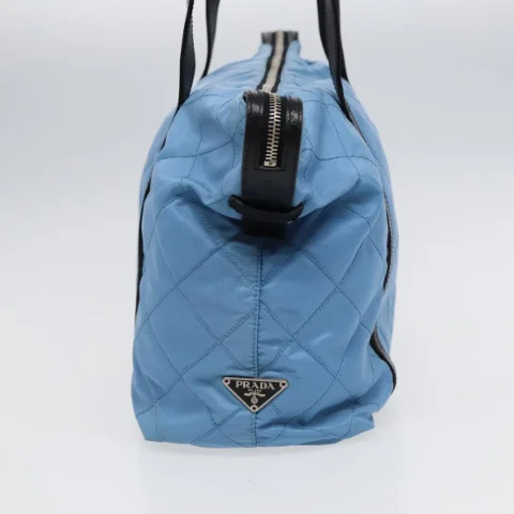 Prada Vintage Pre-owned Nylon totes Blue Dames