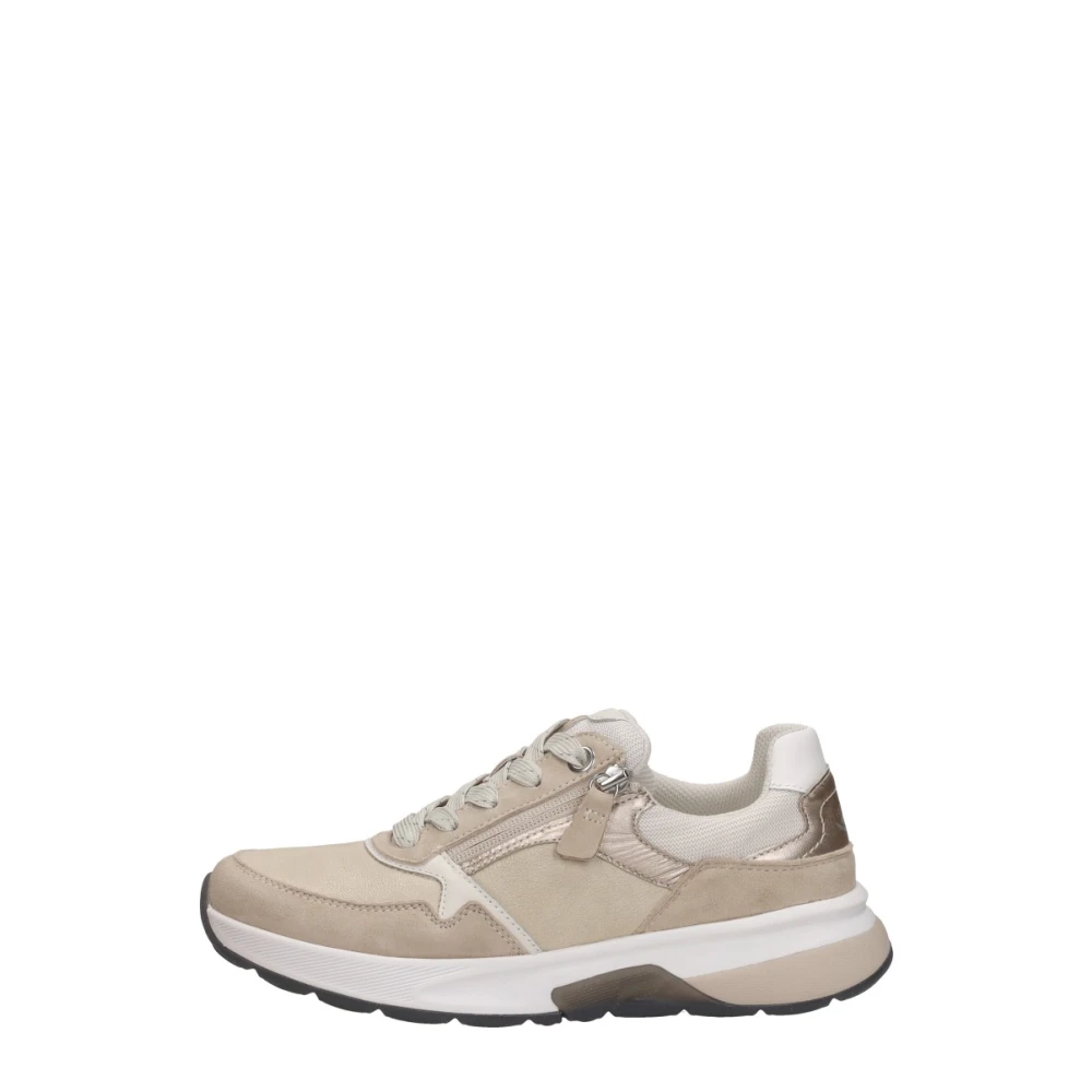 Gabor Rollingsoft Sneakers Laag Dames Schoenen Beige