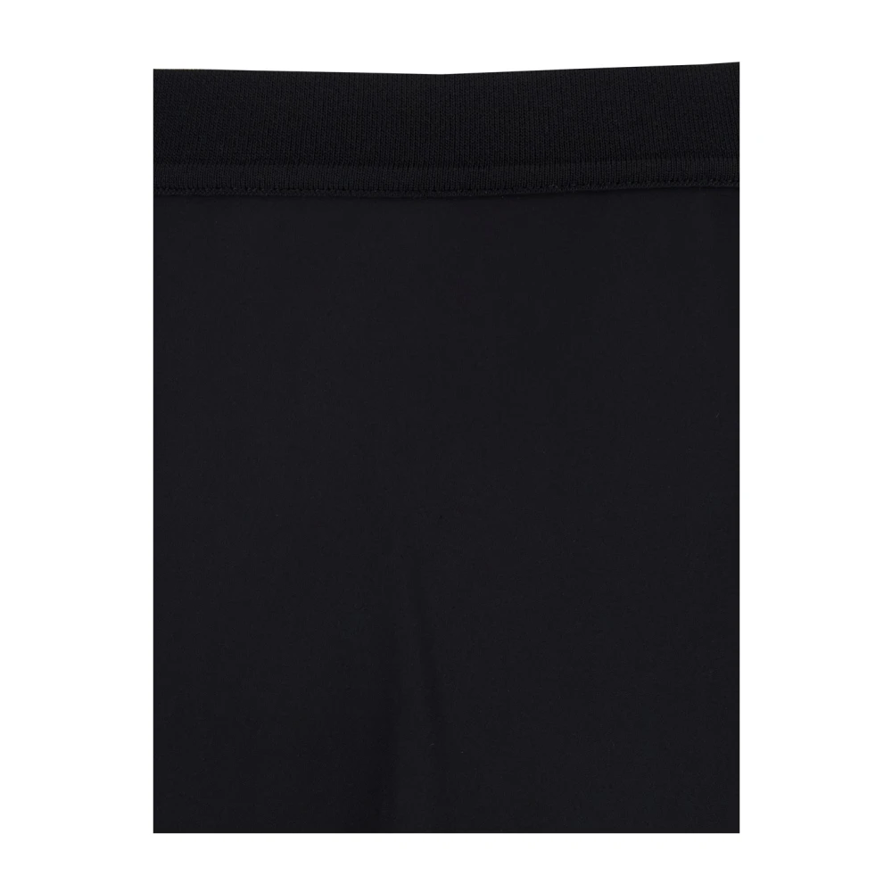 Theory Zijden Zwarte Rok met Elastische Taille Black Dames