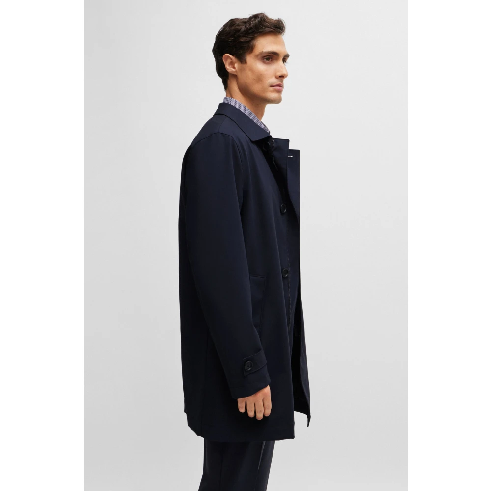 Hugo Boss Stijlvolle Jas Blue Heren