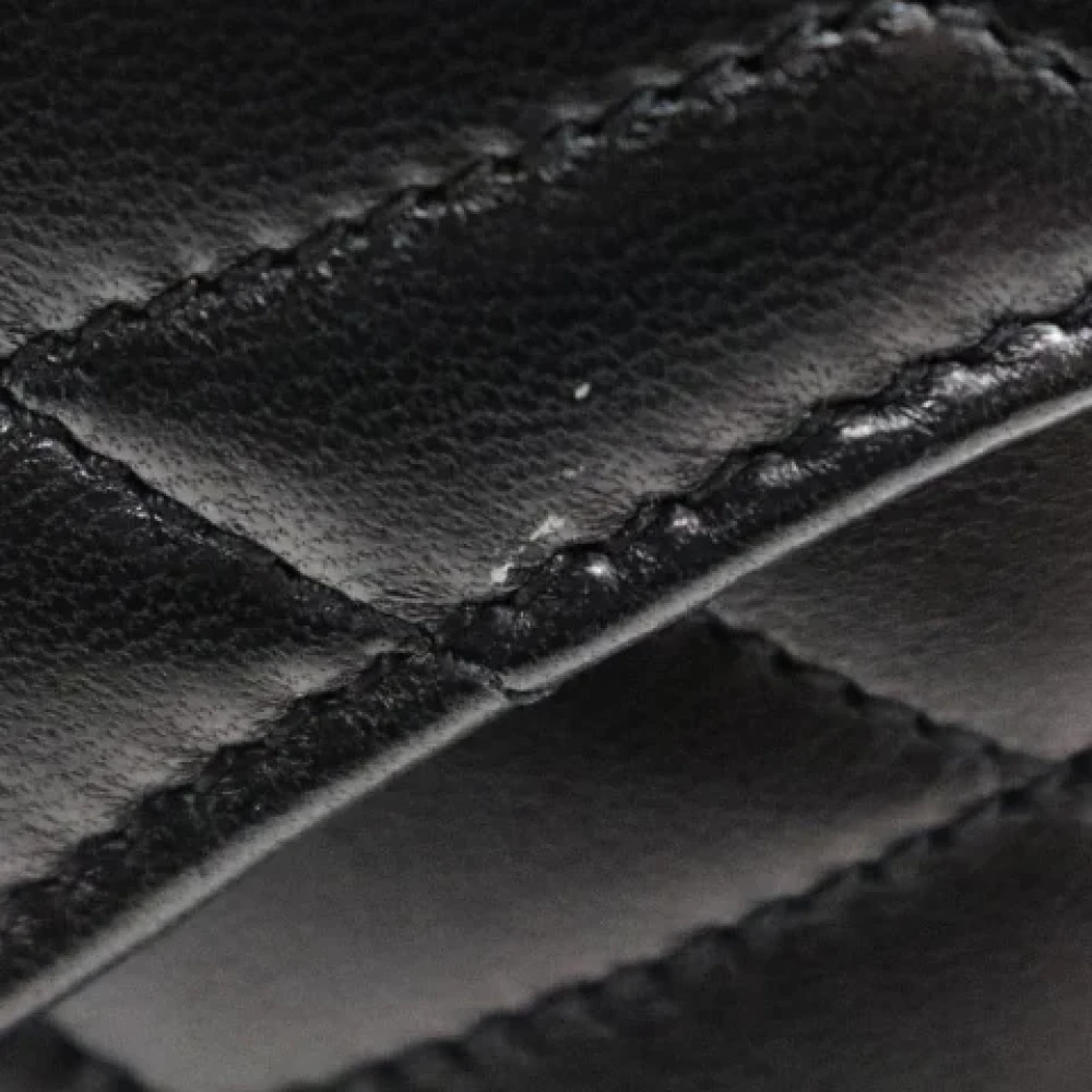 Yves Saint Laurent Vintage Pre-owned Leather shoulder-bags Black Dames