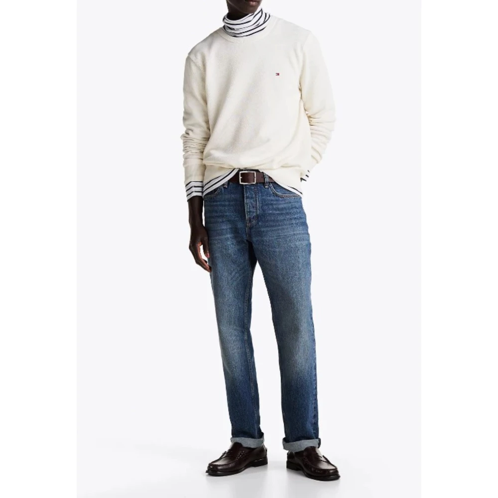 Tommy Hilfiger Essentiële Crew Neck Trui White Heren