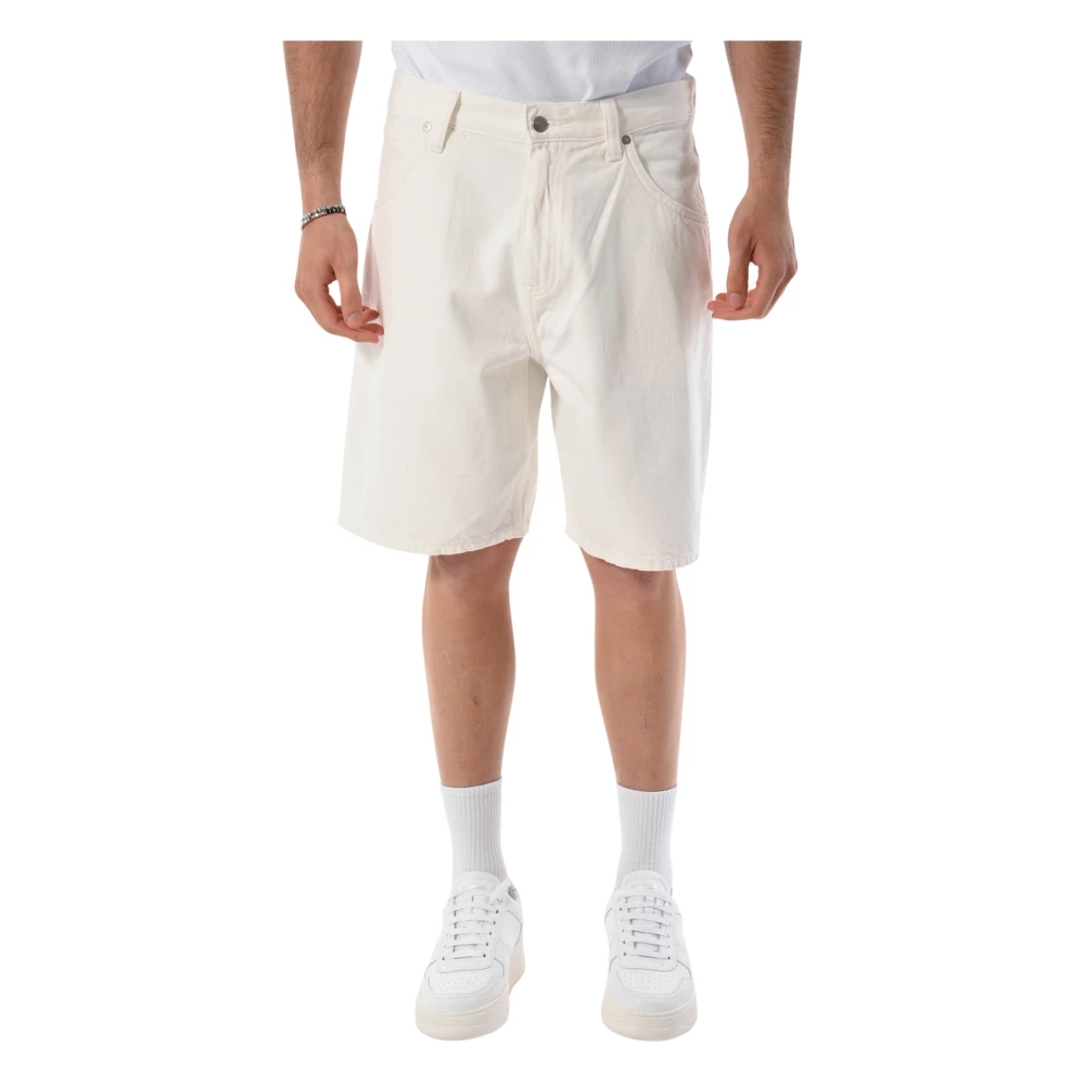 Edwin Denim Bermuda Shorts met relaxte pasvorm White Heren