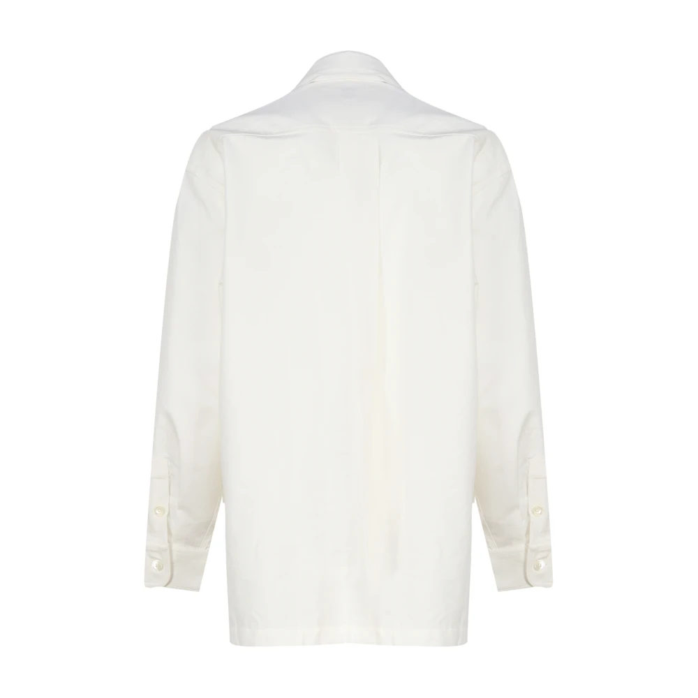 Kenzo Witte Katoenen Overhemd met Bloemdetail White Heren