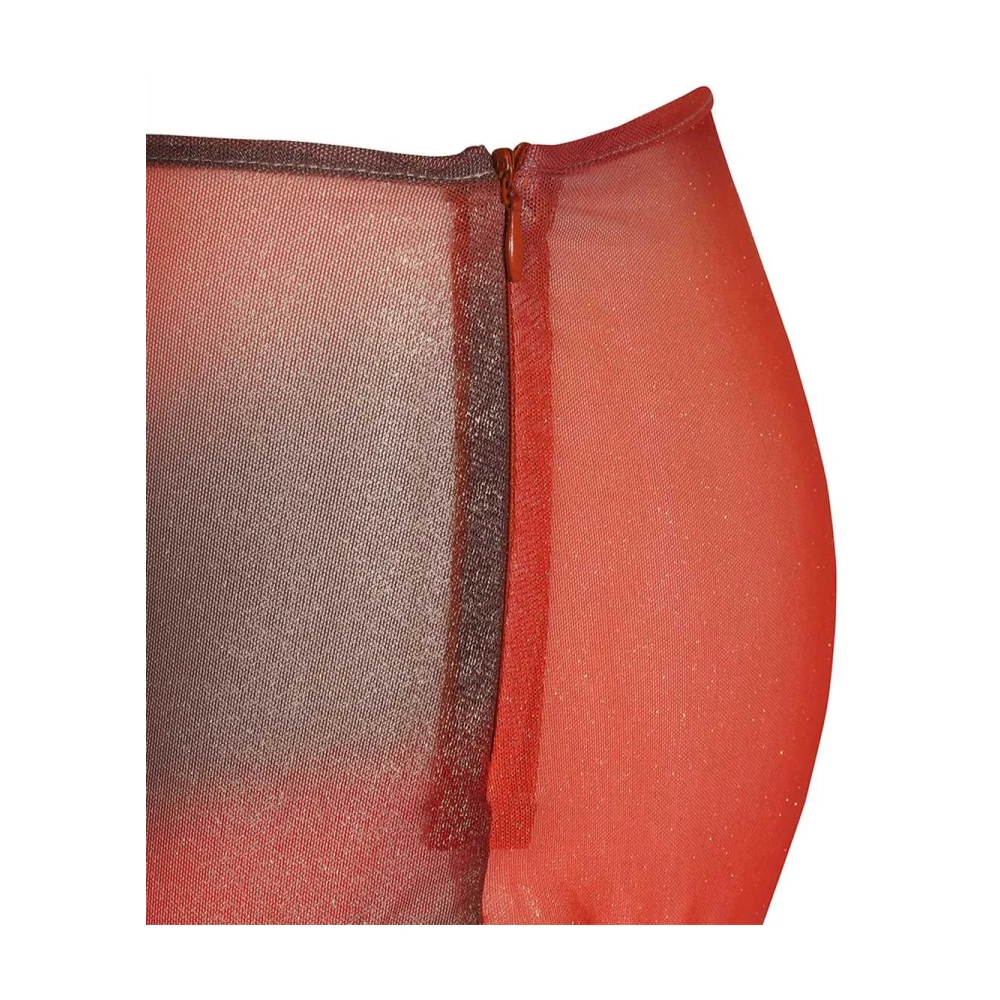 Gcds Wijduitlopende broek van tule Multicolor Dames