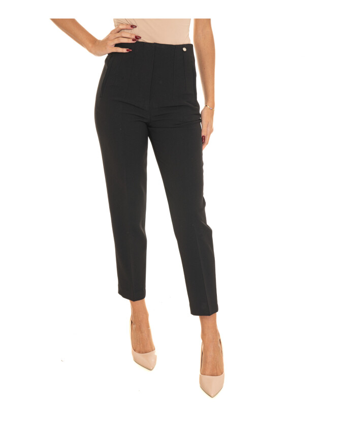 zip-fastening-high-waisted-trousers