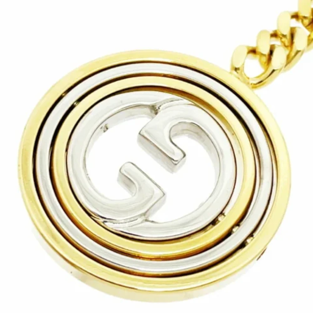 Gucci Vintage Pre-owned Metal key-holders Yellow Unisex
