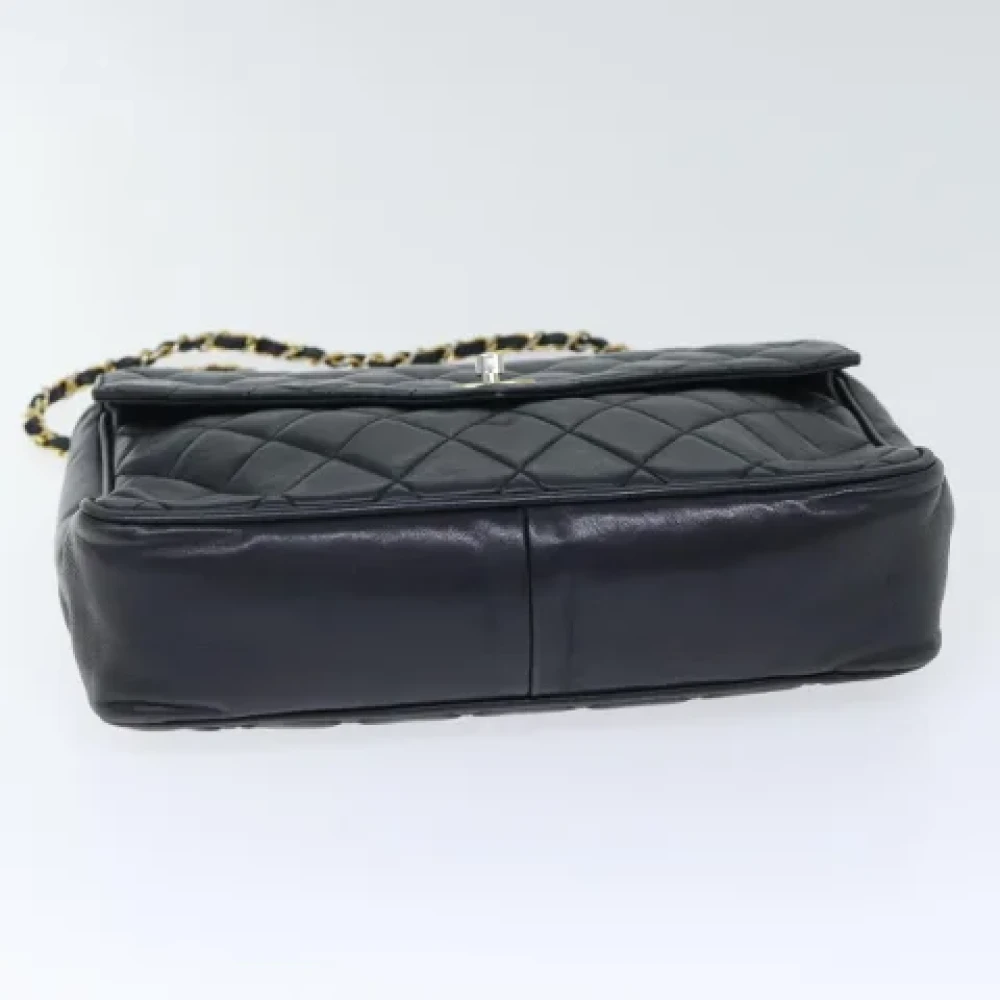 Chanel Vintage Pre-owned Leather shoulder-bags Black Dames