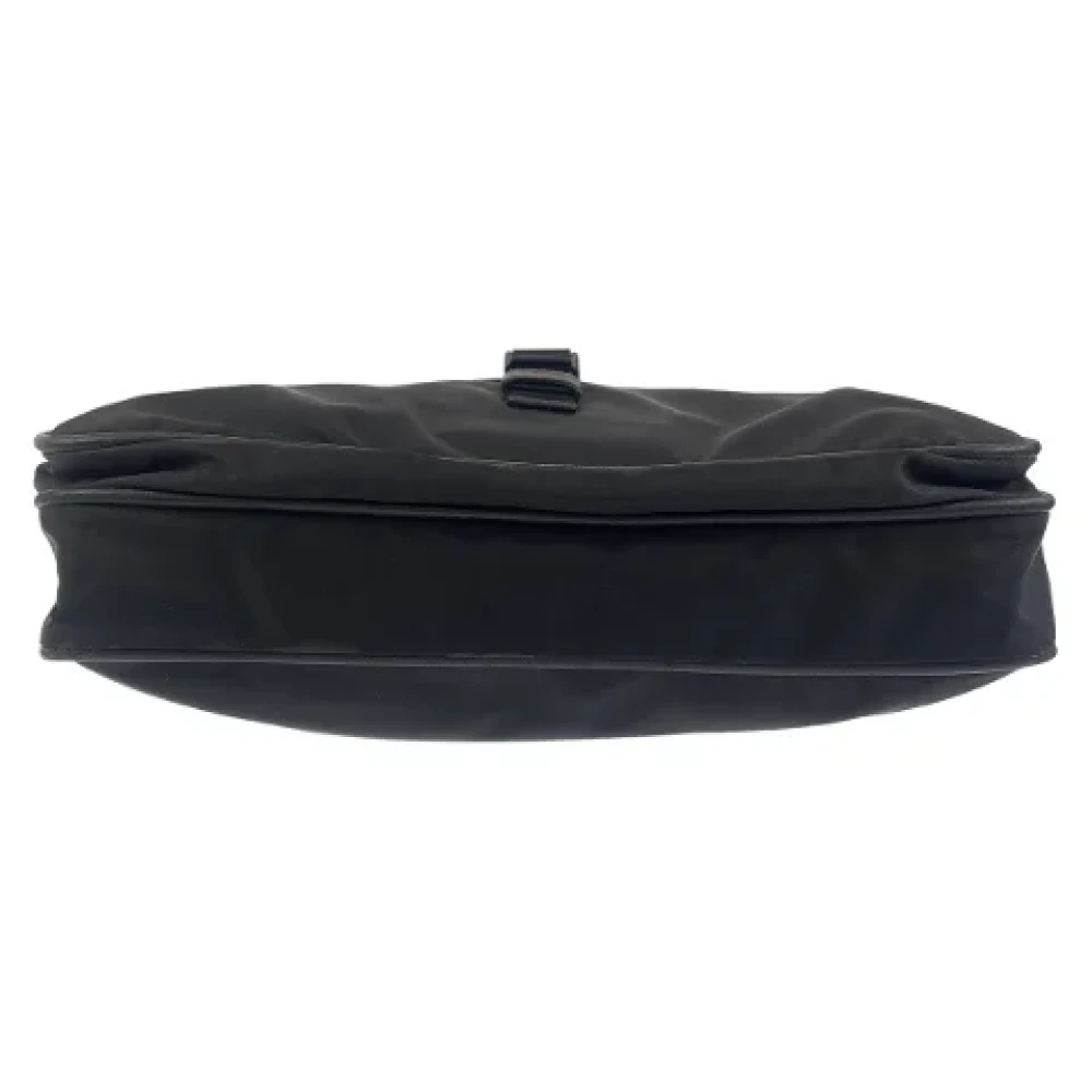 Prada Vintage Pre-owned Canvas prada-bags Black Dames