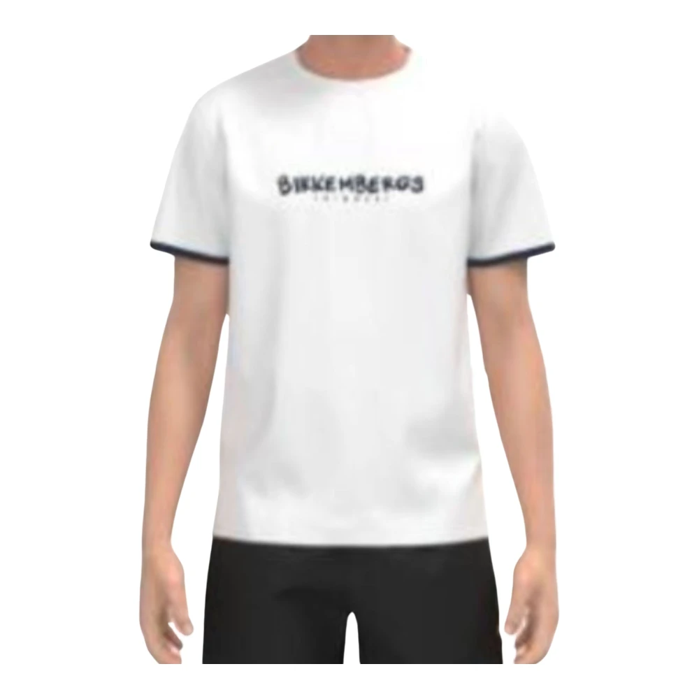 Bikkembergs Heren Basic T-shirt White Heren