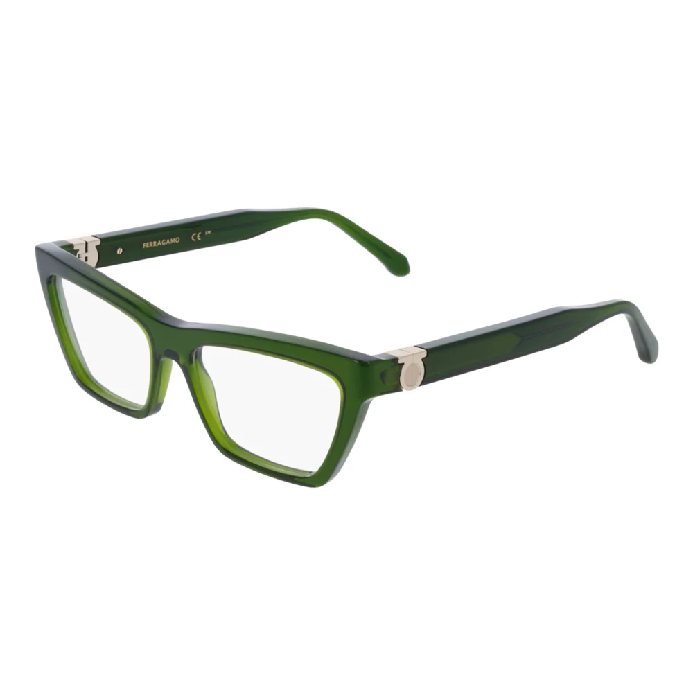 Ferragamo Unisex Green Glasses, 54 Mm, Transparent Eyewear Frames