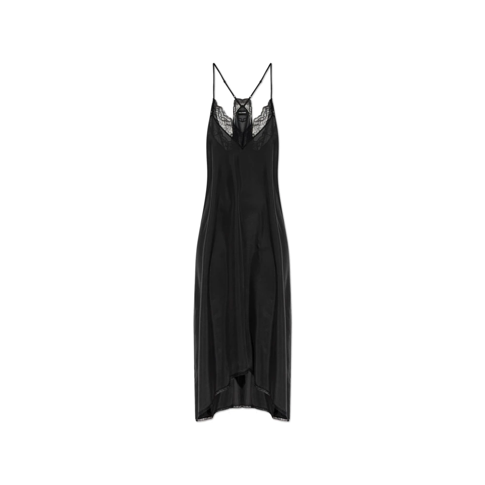 Zadig & Voltaire Femme Noir Robes, Taille: 42 Fr Robe En Soie