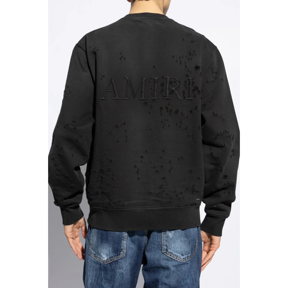 Amiri Sweatshirt met logo Black Heren