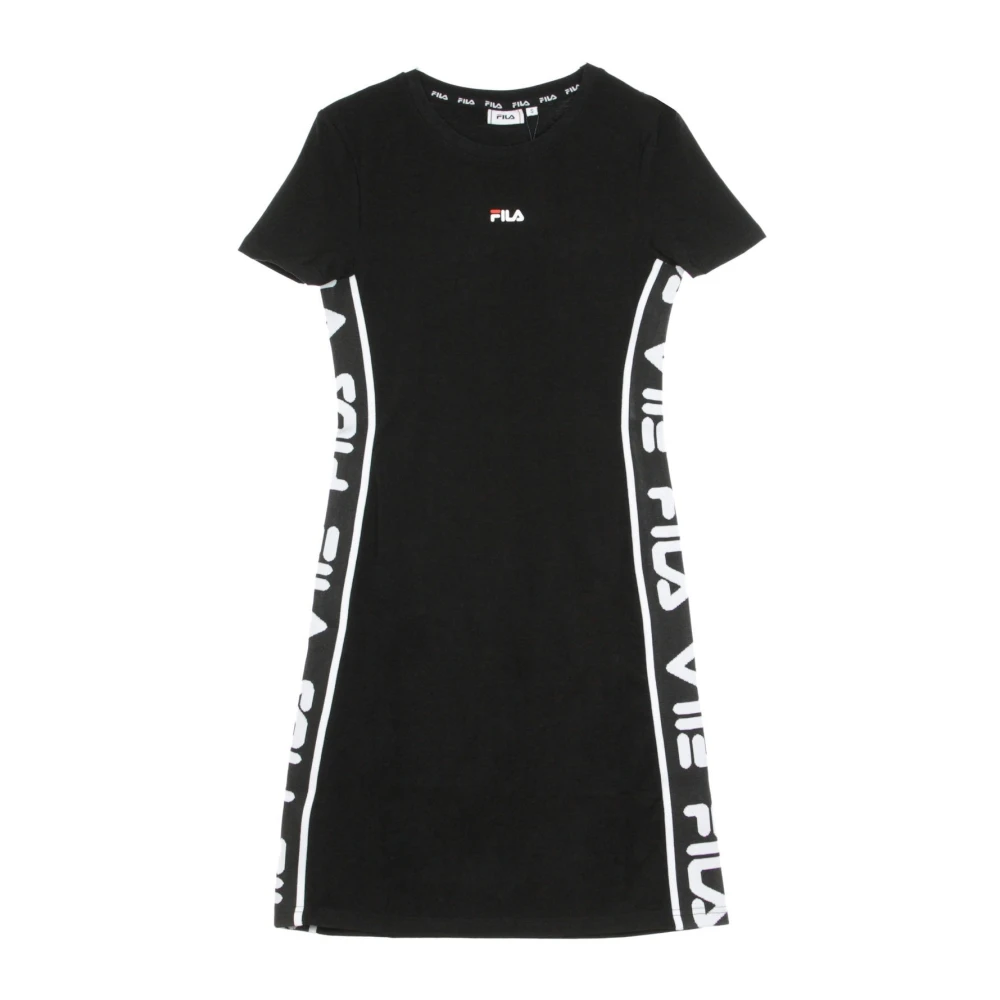 Fila Zwarte Tee Jurk voor Vrouwen Black Dames
