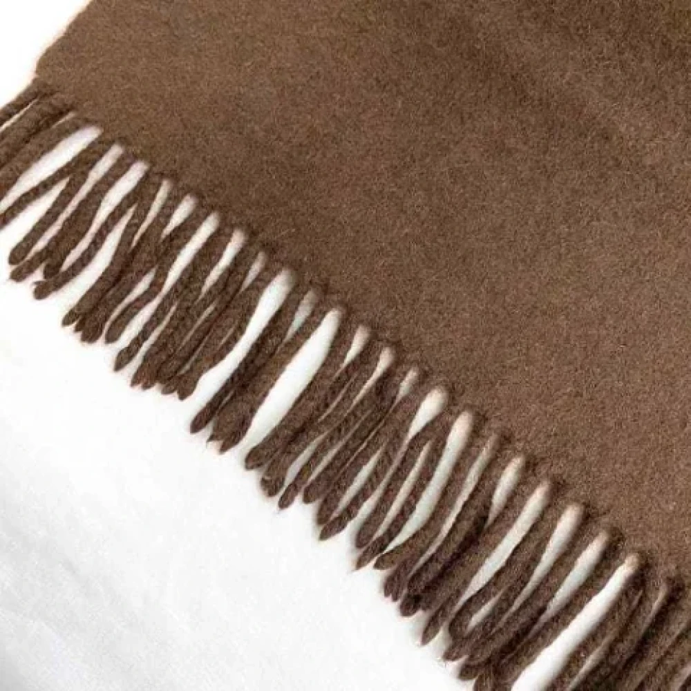 Hermès Vintage Pre-owned Wool scarves Brown Dames
