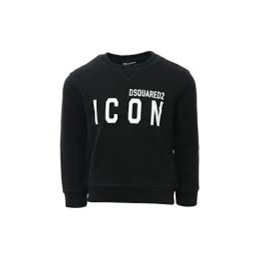 Dsquared2 Boys Black Logo Lettering Sweatshirt Hoodie Size 10 Y