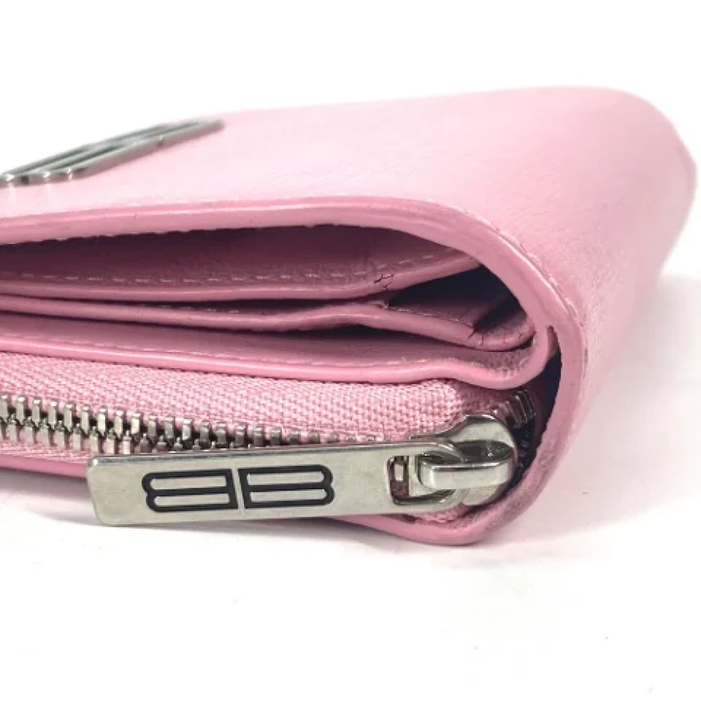 Balenciaga Vintage Pre-owned Leather wallets Pink Dames