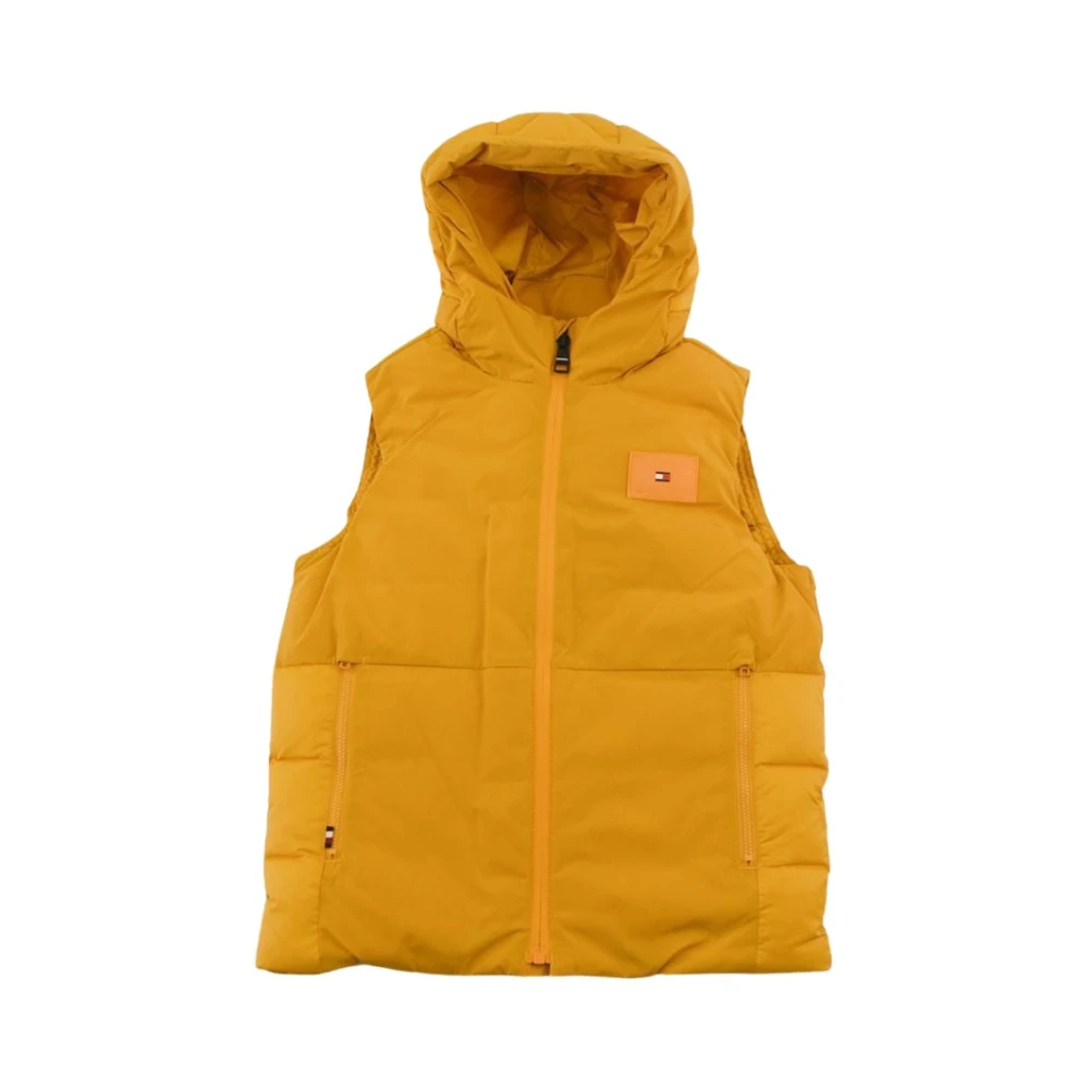 Tommy Hilfiger Huva Full Zip Väst Yellow, Pojke