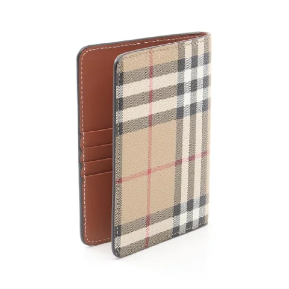Burberry Vintage Pre-owned Canvas wallets Beige Dames
