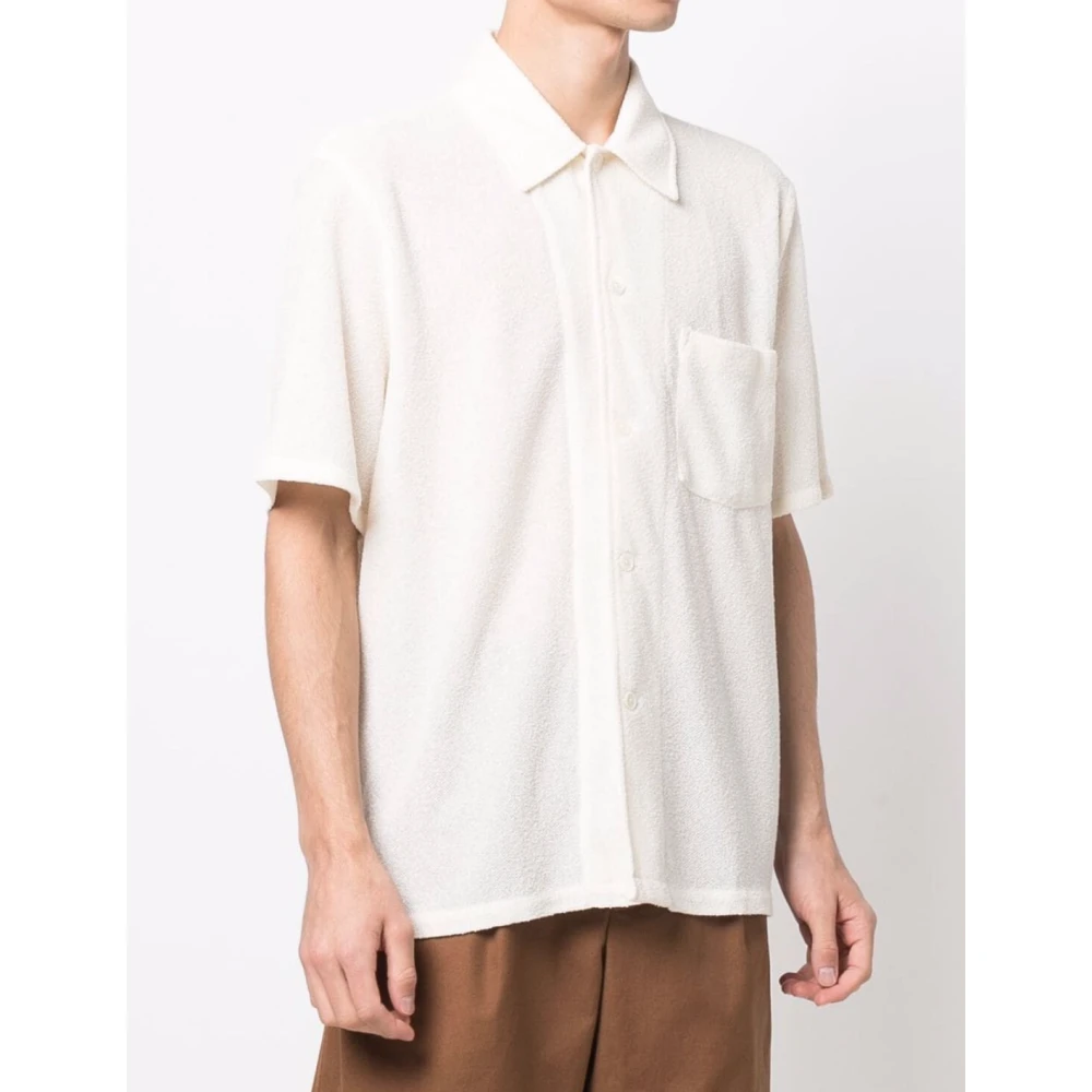 Our Legacy Witte korte mouw box shirt White Heren