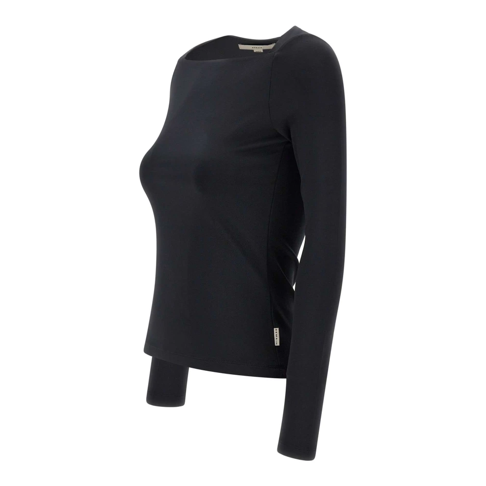 Remain Birger Christensen Zwarte Trui met Lange Mouwen Black Dames