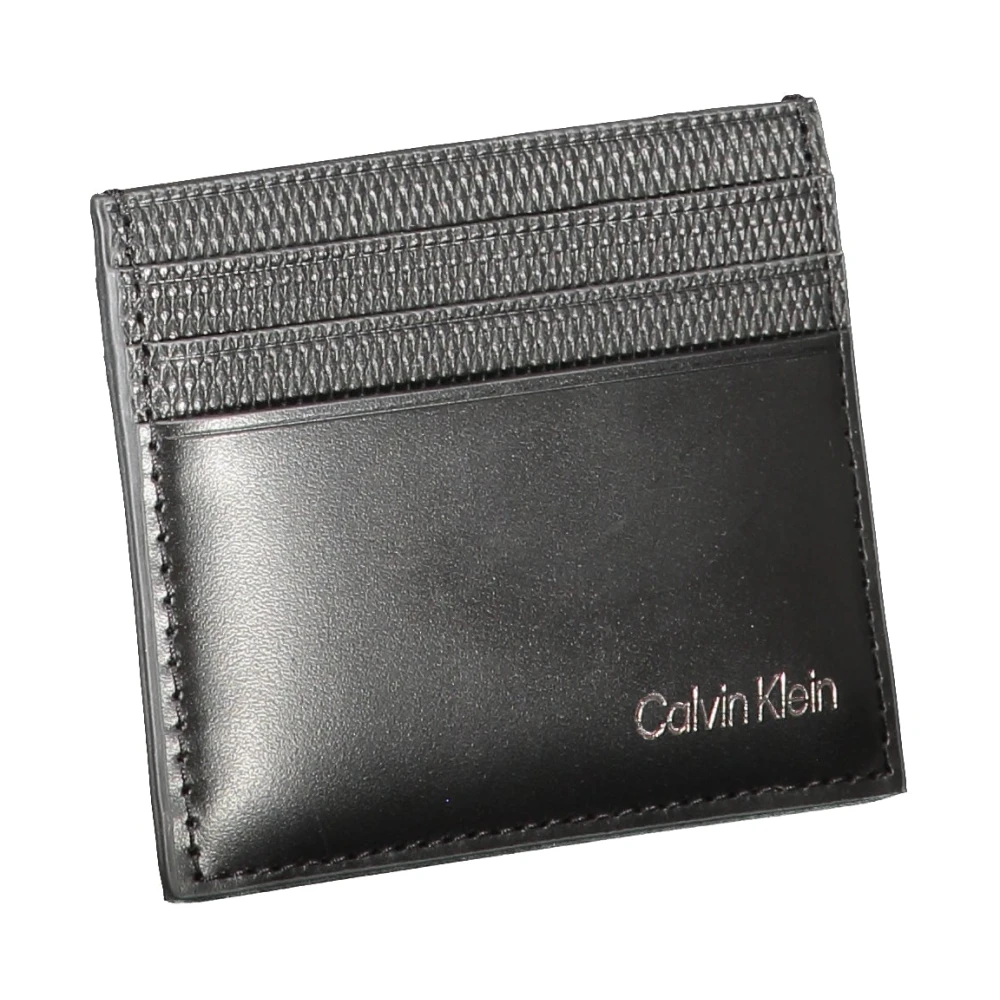 Calvin Klein Heren Portemonnee Zwart Contrast Details Black Heren