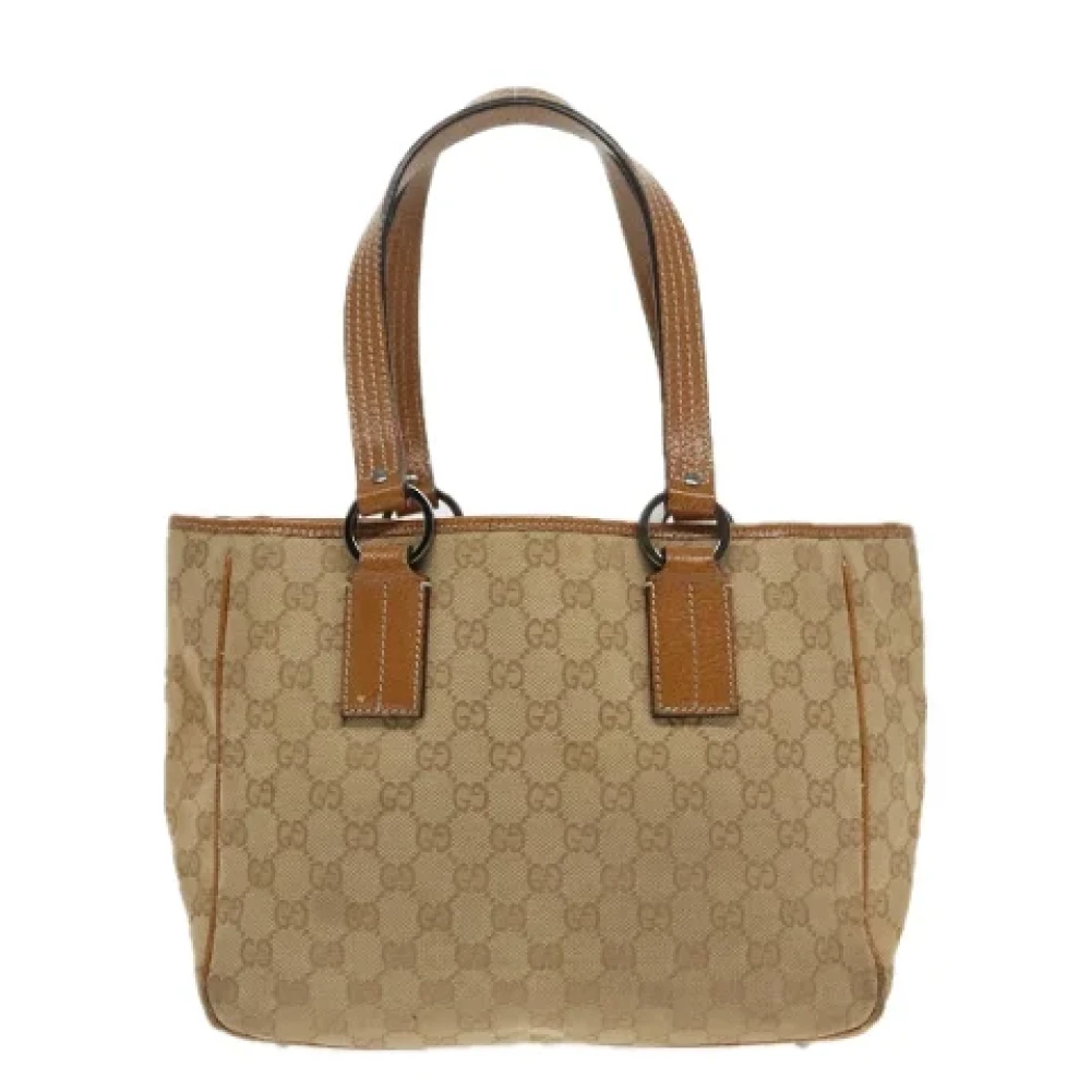 Gucci Vintage Pre-owned Canvas gucci-bags Brown Dames