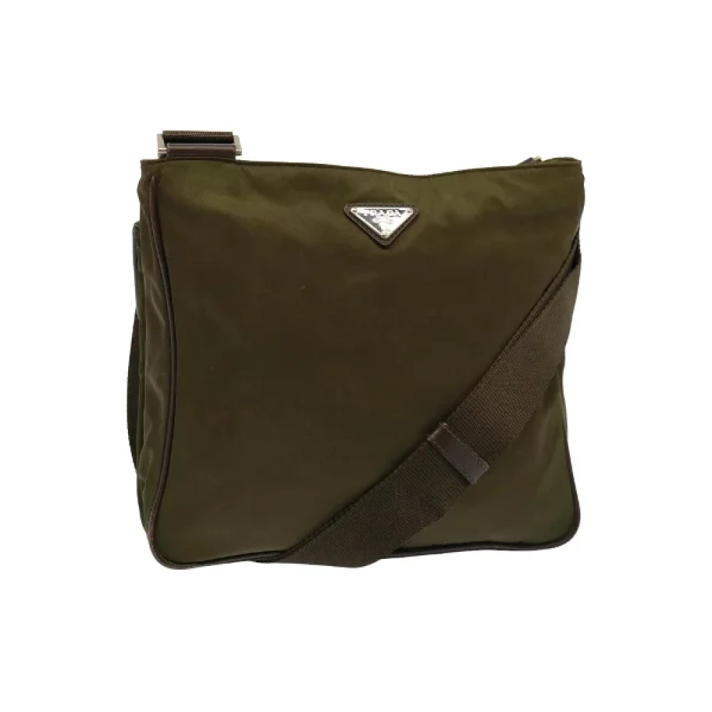 Prada Vintage Pre-owned Fabric prada-bags Brown Dames