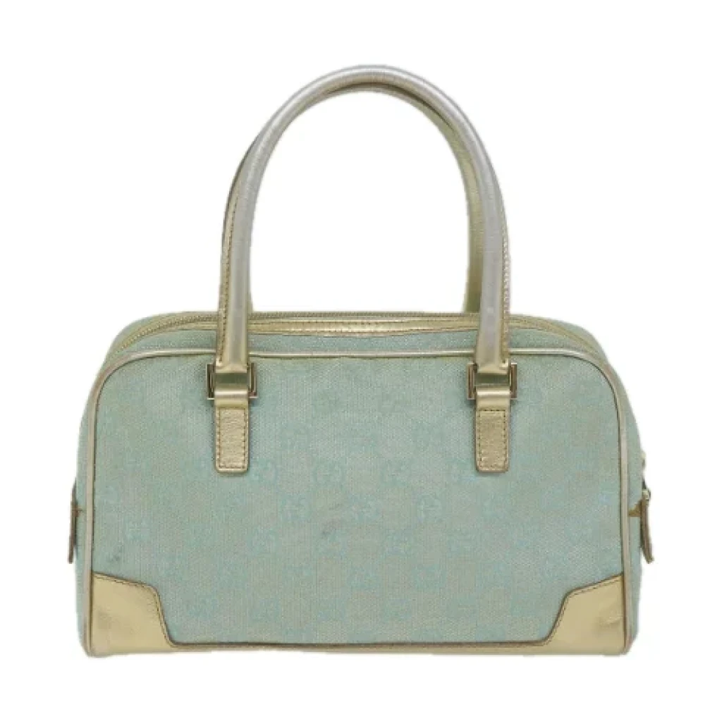 Gucci Vintage Pre-owned Canvas handbags Blue Dames