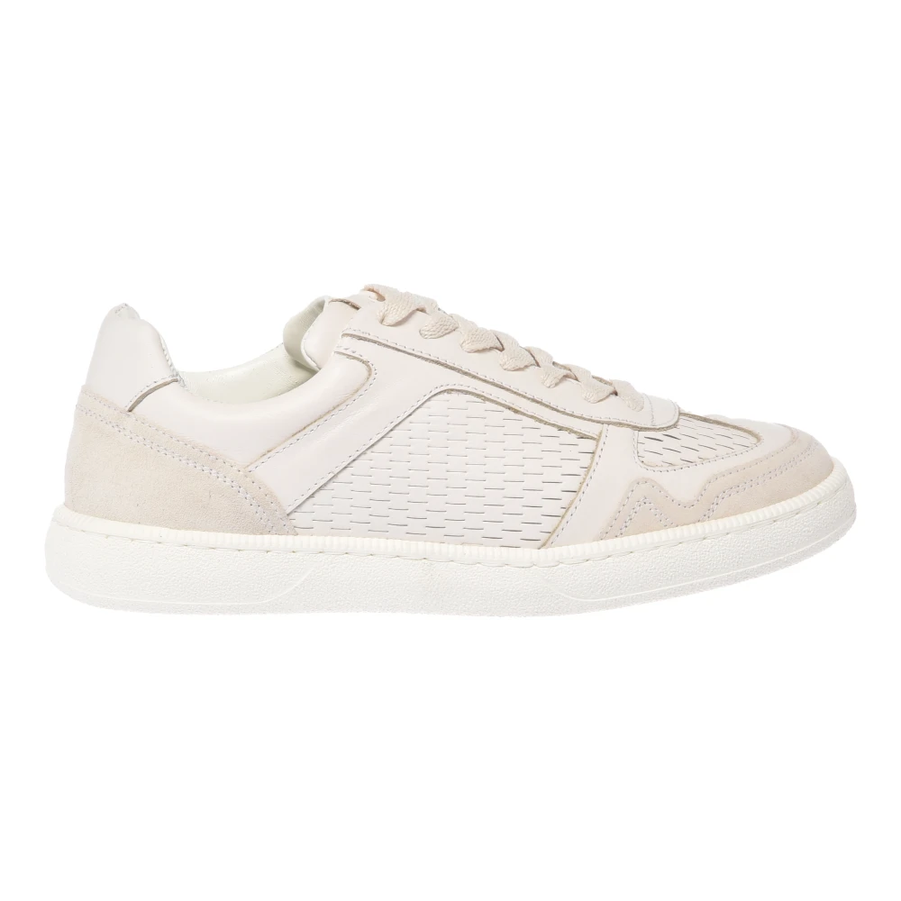 Baldinini Vrouw Wit Schoenen Dames, 38 Eu, Leer, Leren Sneaker