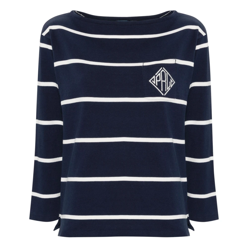 Polo Ralph Lauren Blauw Katoenen Longsleeve T-shirt Blue Dames