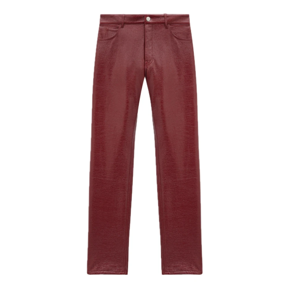 Courrèges Straight Trousers Red Dames
