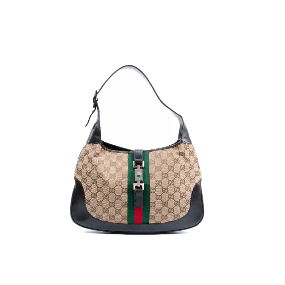 Gucci Vintage Pre-owned Canvas gucci-bags Bruin Dames