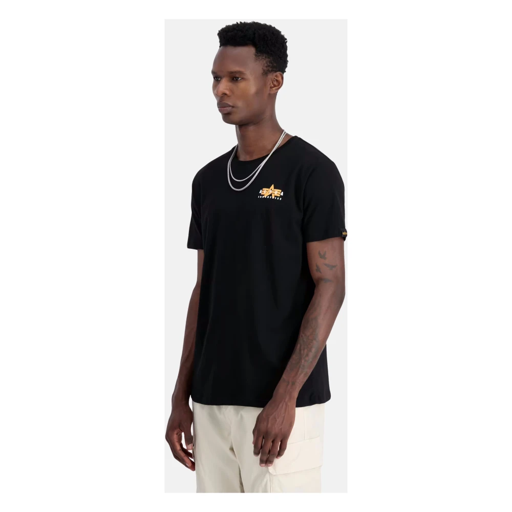 alpha industries Dynamisch Puff Print Heren T-shirt Black Heren