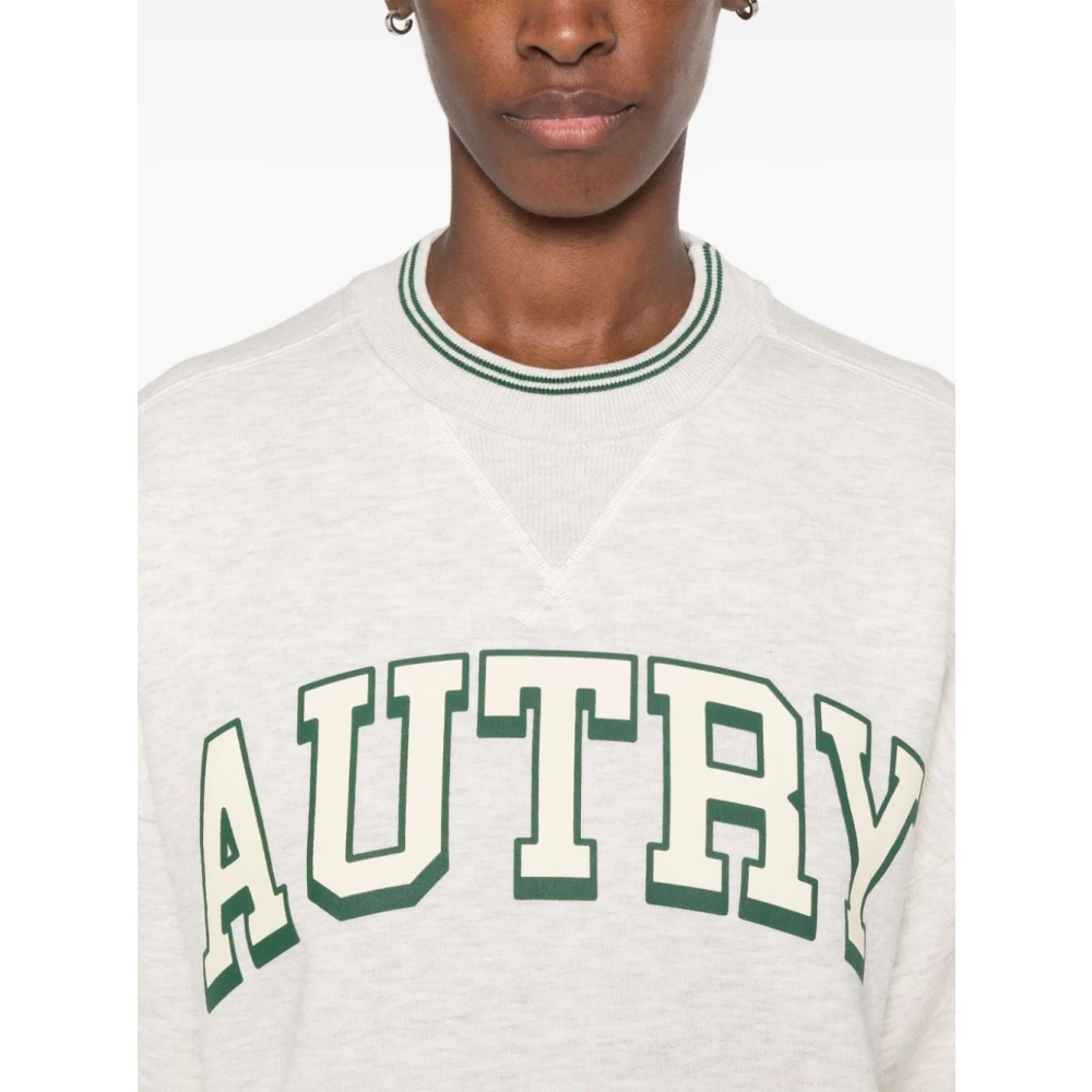 Autry Groen Witte Sweatshirt White Dames